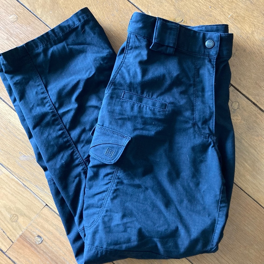 Mens 5.11 Black Ripstop Tactical Pants 32X30
